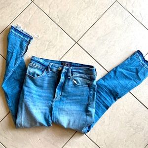 Abercrombie & Fitch Ankle Slit High Rise Jeans